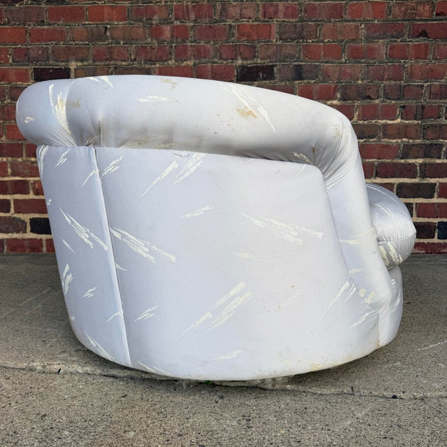 Milo Baughman? Swivel Lounge Chair Chaise For Sale In Cleveland - Image 6 of 10