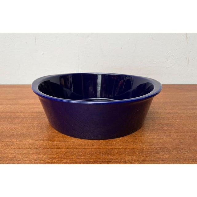 Ceramic Vintage German Dark Blue Lukull Ceramic Bowl from Schönwald For Sale - Image 7 of 15