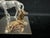 Metal Late 20th Century Silver and Gold-Tone Horse and Foal Figurine on Base For Sale - Image 7 of 11