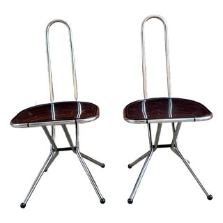 Set of Vintage Folding Chairs by Niels Gammelgaard for Ikea, 1970s For Sale