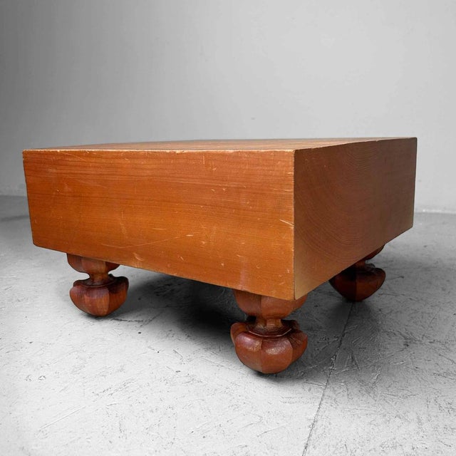 Brown Keyaki Wood Shogi Game Board, Japan, 1940s For Sale - Image 8 of 14
