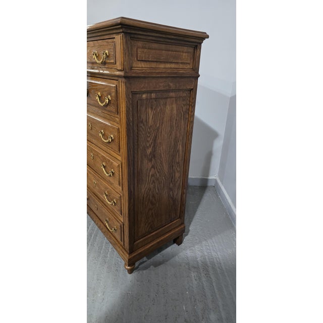 Antique French Oak Chest of Drawer, 1900 For Sale - Image 9 of 16