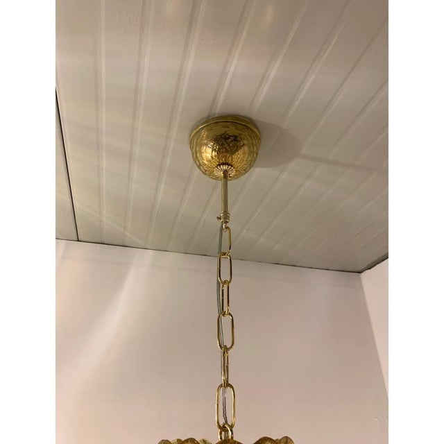 Murano Glass Chandelier with Floral and Leaf Accents by Simoeng For Sale - Image 4 of 14