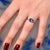 Natural Sapphire Diamond Ring 6.5 14k White Gold 2.36 TCW Certified For Sale In New York - Image 6 of 16