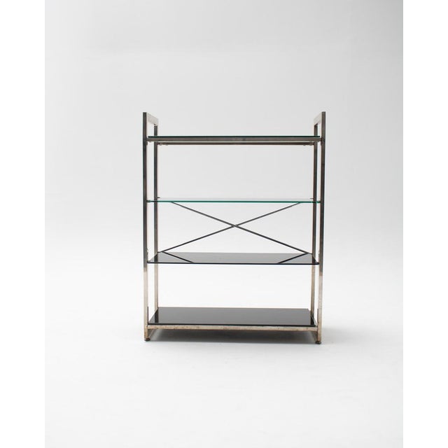 1970s Vintage Chrome-Plated Metal Shelving Units, 1970s, Set of 2 For Sale - Image 5 of 10