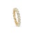 Ladies 14k Yellow Gold 2.32ct Round Diamond Full Eternity Wedding Band Ring, Size 4.25 For Sale - Image 4 of 7