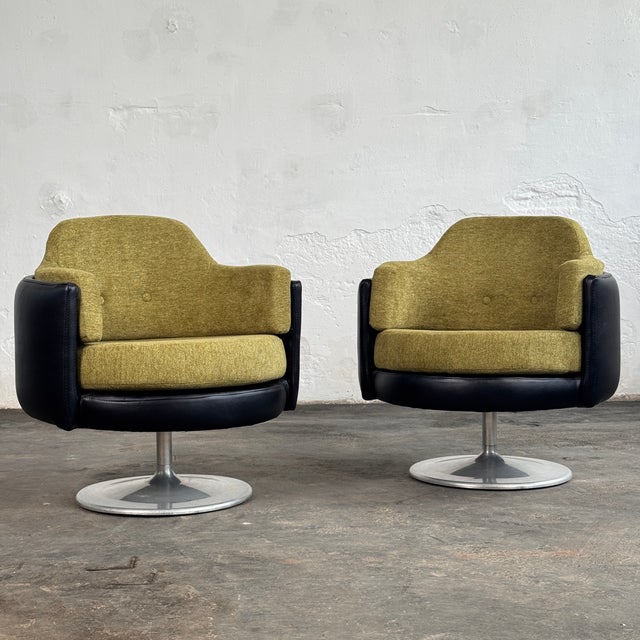 Hungarian Space Age Swivel Chairs, 1960s, Set of 2 For Sale - Image 10 of 13