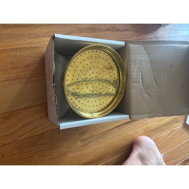 New old stock Waterworks Universal 4¾” Shower Rose in Unlacquered Brass. Never installed and retained in its original...