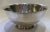 Gumps silver stainless steel bowl