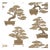 Sample - Schumacher Bonsai Tree Wallcovering In Aubergine For Sale