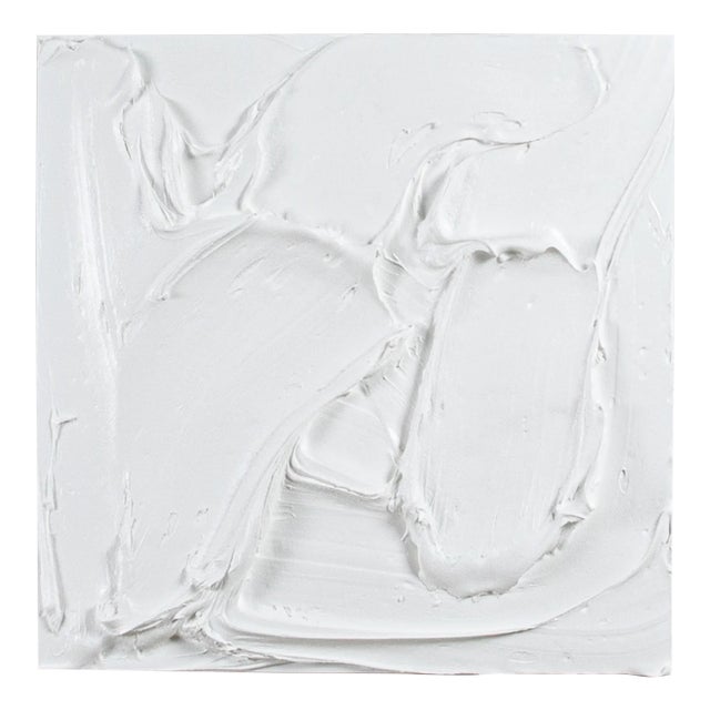 Modern Textural Monochromatic Painting by Michael Allen For Sale