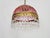 Vintage Pink Pendant Light with Tassels and Patterned Glass Globe, 1970s For Sale - Image 6 of 9