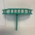 Mint 1970s Mid-Century Wall-Mounted Wood Shelf With Rail, Newly Painted. For Sale - Image 8 of 10