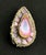 French Talosel Brooch with Glass Inlay by Line Vautrin Branded For Sale - Image 11 of 12