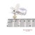 Metal 18k(750) Natural White Diamond With Kunzite Stone Bee Pin/Brooch/Pendant For Sale - Image 7 of 8