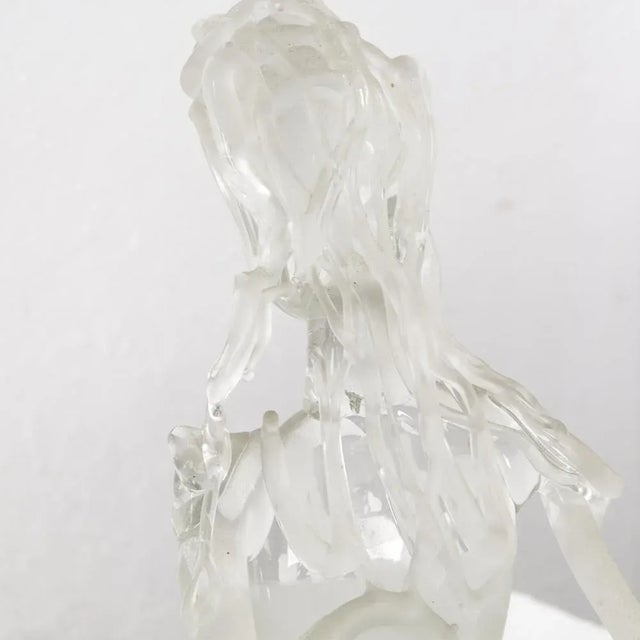 Signed Madonna Figure in Art Glass by Ion Tamaian For Sale - Image 4 of 16