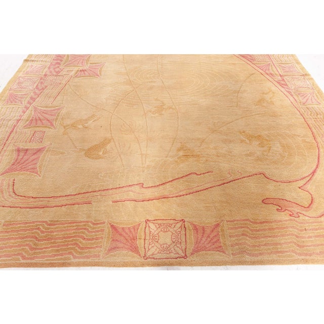 Art Nouveau Doris Leslie Blau 1900s Viennese Art Nouveau Rug For Sale - Image 3 of 9
