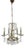 Brass and Lead Crystal Five-Light Chandelier from Schröder, 1970s For Sale