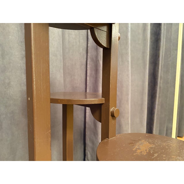 Brown Flower Stand attributed to André Groult, France, 1920s For Sale - Image 8 of 13