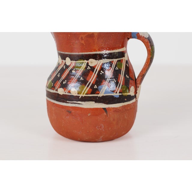 Mid-Century Mexican Redware Pitcher For Sale - Image 11 of 14
