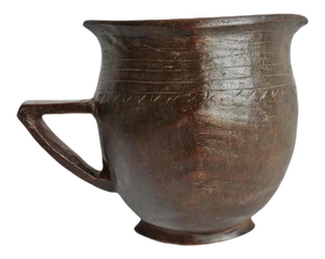 Tribal Vintage African Wood Village Pitcher