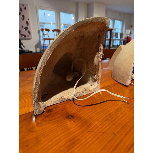 Art Deco Wall Sconces in Patinated Plaster, France, 1925, Set of 3 For Sale - Image 12 of 18