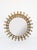 Sun Mirror in Gold Metal Frame with Leaves, 1950s For Sale - Image 4 of 4