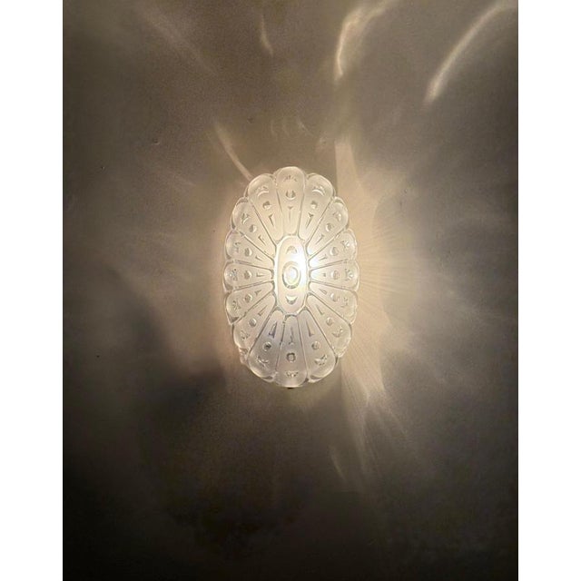 Mid-Century Modern Crystal Glass Wall Sconces from Peill & Putzler, Germany, 1960s, Set of 2 For Sale - Image 3 of 17