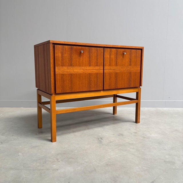 Small Vintage Sideboard in Teak, 1960s For Sale - Image 10 of 10