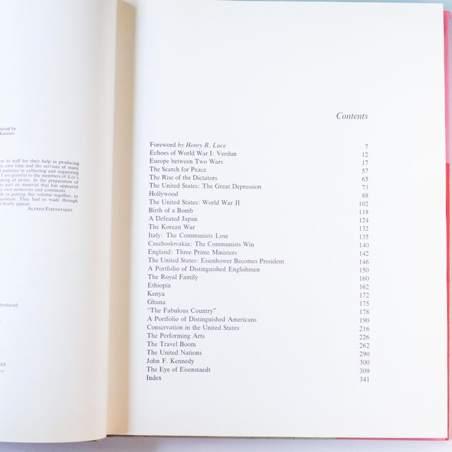 Red 1967 Alfred Eisenstaedt “Witness to Our Time” Photography Book For Sale - Image 8 of 12
