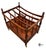 American Vintage Biggs Furniture Chippendale Style Mahogany Magazine Rack For Sale - Image 3 of 10