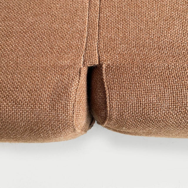 Italian Modern Brown Fabric Le Bambole Bed by Mario Bellini for B&B, 1980s For Sale - Image 14 of 17