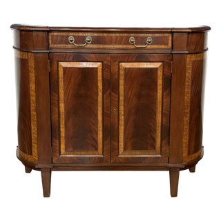 Hepplewhite Mahogany Console Cabinet by Leighton Hall - Showroom Sample For Sale