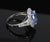 Blue Late 20th Century 4.71ct Gia Ceylon No Heat Sapphire & 1.32ct Diamond Platinum Ring Size 6.25 For Sale - Image 8 of 15