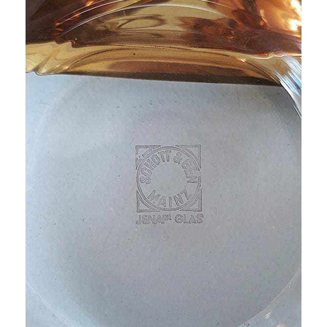 1960s Tea Glasses & Tray in Copper, Brass & Jena Glass from Schott, Mainz, 1960s, Set of 7 For Sale - Image 5 of 11