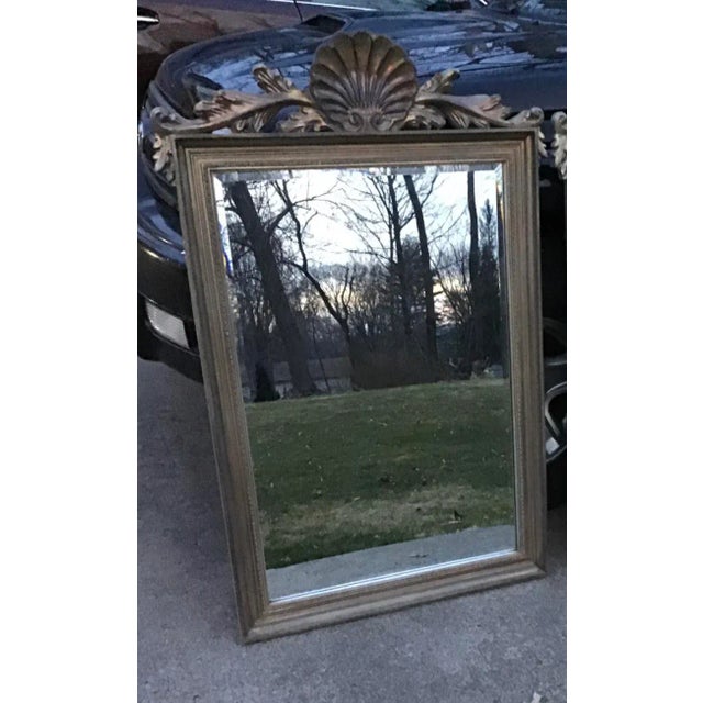 Mid 20th Century Mid 20th Century Italian French Style Gold Mirror For Sale - Image 5 of 14
