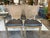 Rare vintage set of six French dining chairs attributed to Maison Jansen design circa late 19th C. made in Louis XVI...
