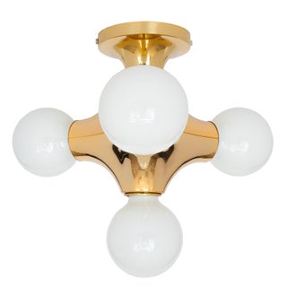 Cosack Gold Molecule Flush Mount Light Fixture For Sale