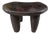 Vintage African Carved Wood Senufo Milk Stool 14" W For Sale