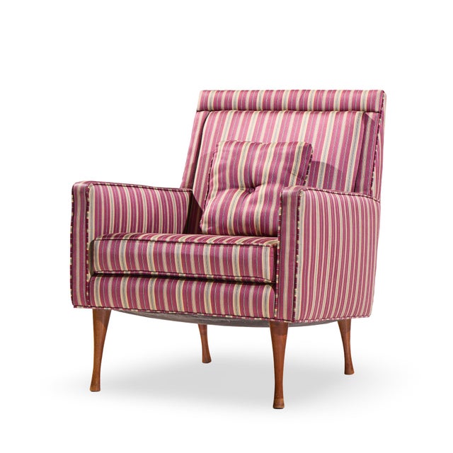 Paul McCobb for Widdicomb Symmetric Group Mid Century Walnut Lounge Chairs - Pair For Sale In Chicago - Image 6 of 12