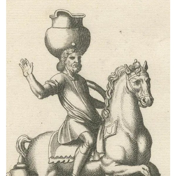 Mounted Warrior Lamp, 1722, Paper For Sale - Image 3 of 6