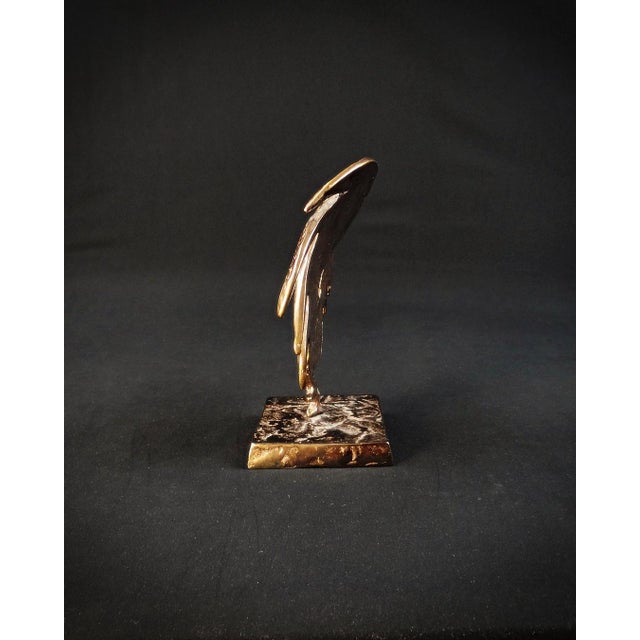 Cocorico Rooster Sculpture in Bronze by Yves Lohé, 1990s For Sale - Image 4 of 12