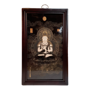 Chinese Porcelain Buddhist Temple Plaque