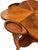 Art Nouveau Wooden Art Nouveau Game & Card Poker Table Clover Shaped Top For Sale - Image 3 of 5