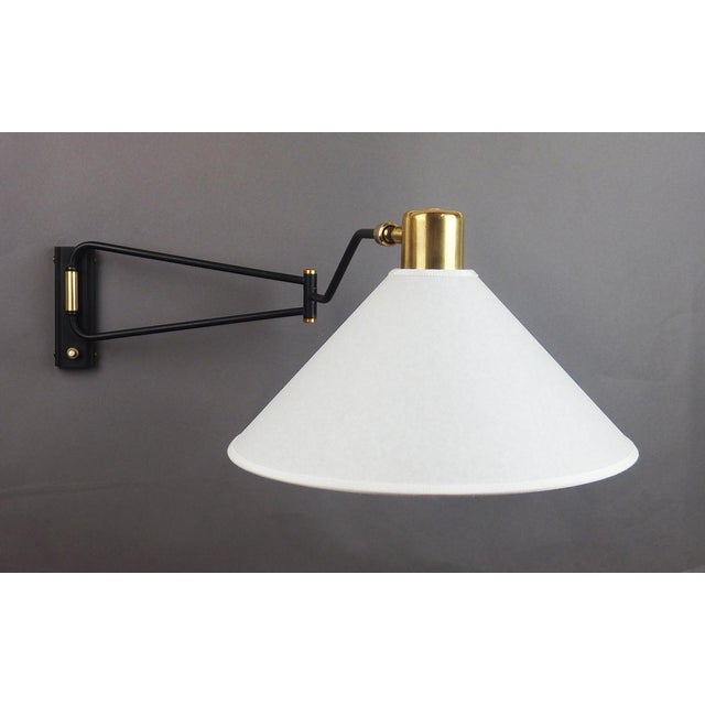 Wall Lamp attributed to René Mathieu for Lunel, 1950s For Sale - Image 9 of 14