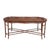 1980s Maitland-Smith Regency Faux Bamboo Base Leather and Wicker Tray Top Coffee Table For Sale - Image 9 of 18
