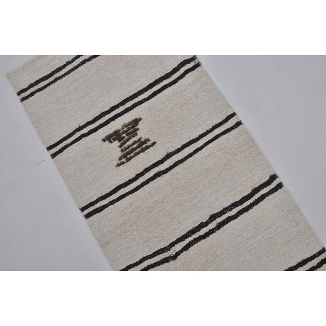 1950s Turkish Hemp Kilim Runner Rug For Sale - Image 9 of 10
