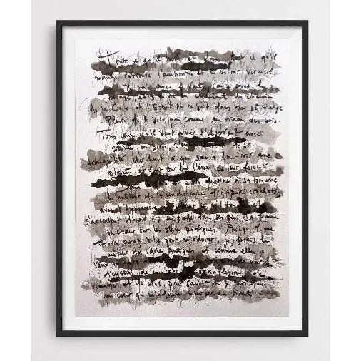 2020s "Picasso and Baudelaire (2)" Framed Black and White Collector Gallery Wall Installation - Originals and Photographs - Set of 7 For Sale - Image 5 of 9