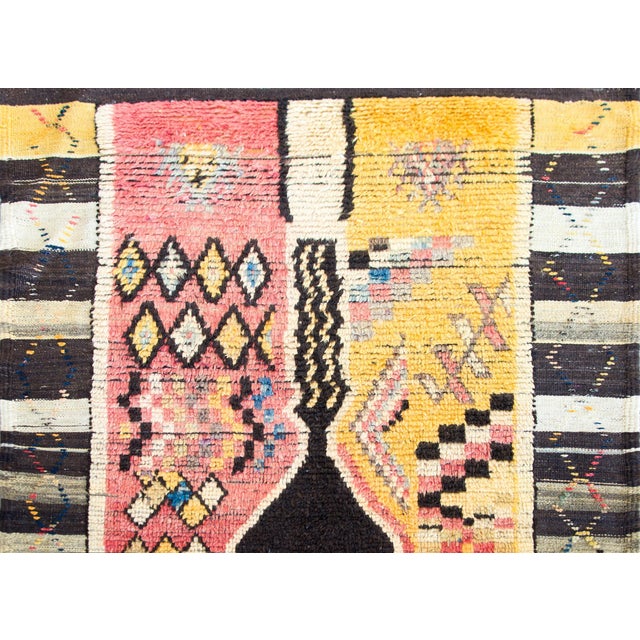 Mid 20th Century Vintage Moroccan Rug For Sale - Image 5 of 14