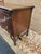 Early 20th Century Antique William and Mary Style Hand Painted Walnut Carved Dresser With Mirror. For Sale - Image 4 of 12